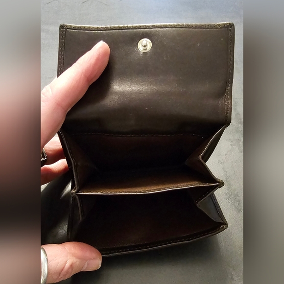 Authentic  Gucci Wallet Brown Silver Mens Used - Picture 6 of 7